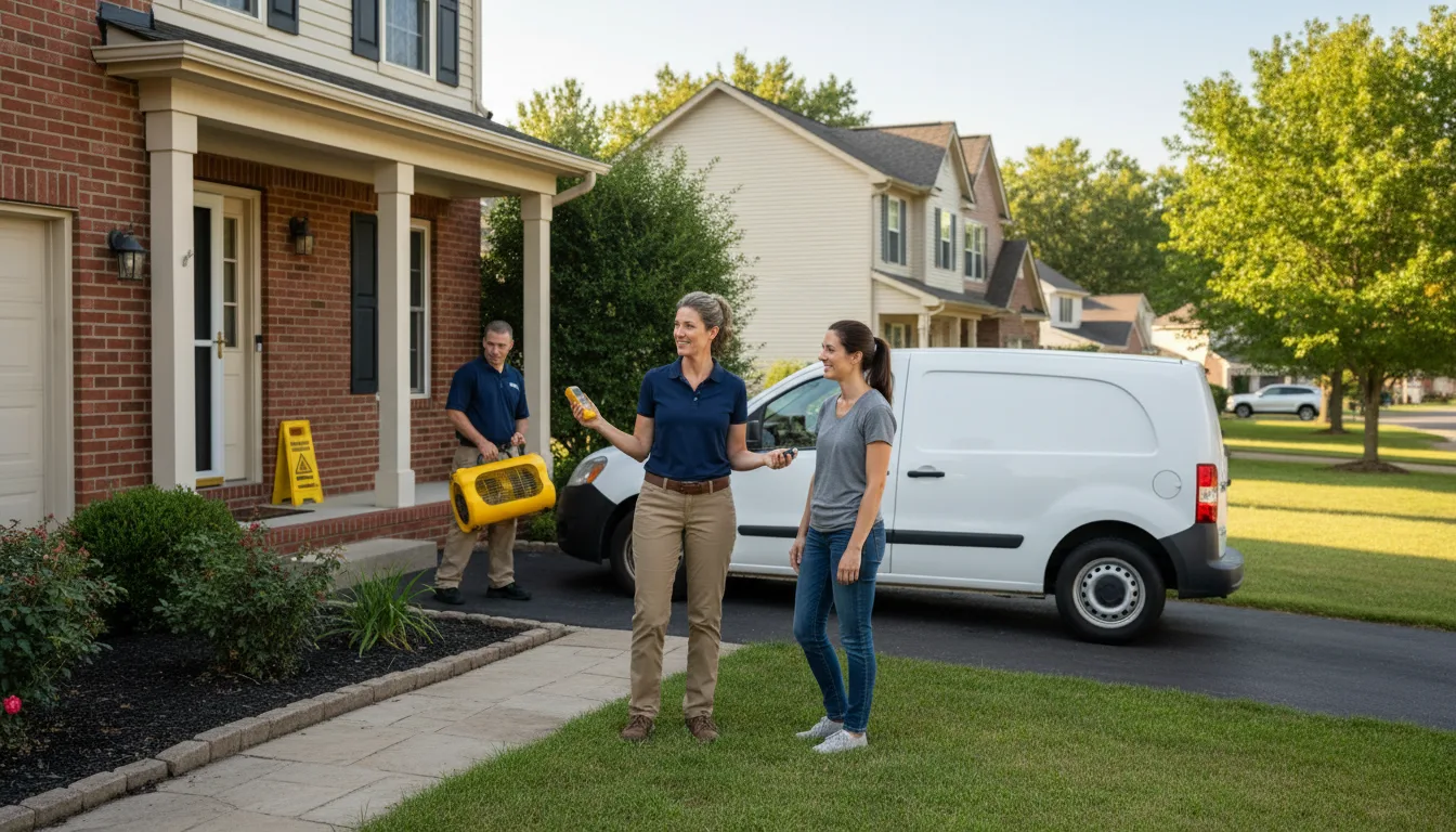 Residential water damage restoration in Ellis, ID